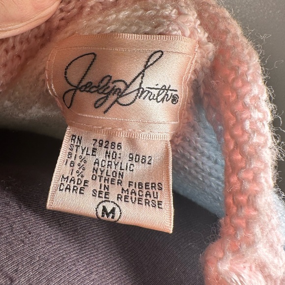 Vintage  Pastel Colorblock
Oversized Kawaii Sweater size small Pearl beaded - Picture 11 of 16